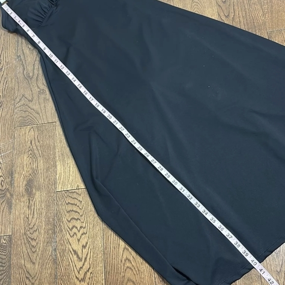 NWT Black Popilush Sleeveless Shaping Midi Dress built-in Bra Shapewear Snatched - Picture 13 of 14